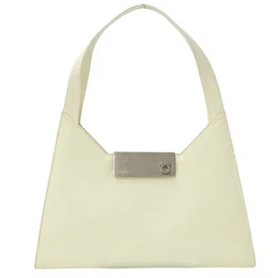 Pre-owned Ferragamo Ivory Leather Shoulder Bag () In Multi