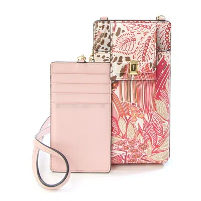 Pre-owned Ferragamo Ivory Pink Leather Pochette () In Multi