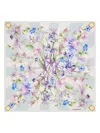 Ferragamo Gaia Scarf Floral Pattern Lightweight Square In Multi