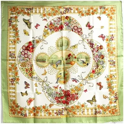 Pre-owned Ferragamo Ivory Scarf () In Multi