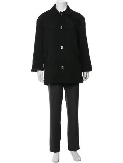 Pre-owned Ferragamo Jacket In Black