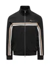 Ferragamo Logo-engraved Zip-up Jacket In Black