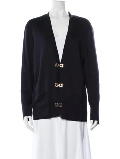 Pre-owned Ferragamo Jacket In Blue