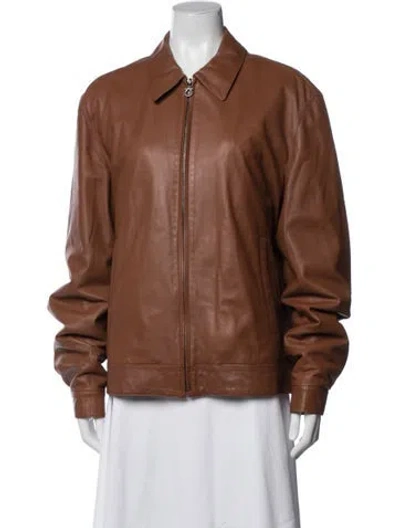 Pre-owned Ferragamo Jacket In Brown