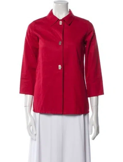 Pre-owned Ferragamo Jacket In Red