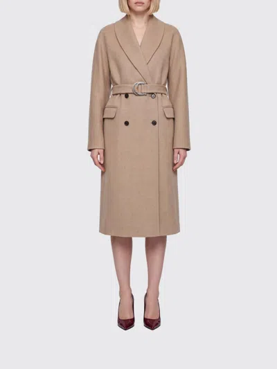 Ferragamo Jacket Woman Color Beige In Brown