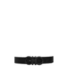 Ferragamo Double-sided Adjustable Gancini Belt In Black