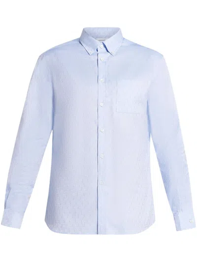 FERRAGAMO JACQUARD BUTTON-DOWN JACKET