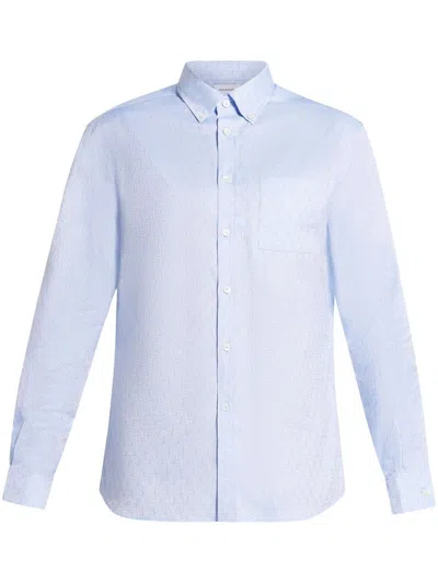FERRAGAMO JACQUARD BUTTON-DOWN JACKET
