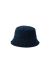 Ferragamo Patterned Textured Wide Brim Hats In Black