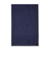 Ferragamo Jacquard Gancini Pattern Scarf In Blue