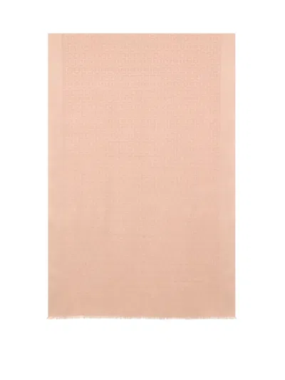 Ferragamo Jacquard-logo Gancini Scarf In Neutral