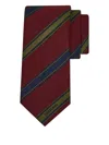 Ferragamo Jacquard-logo Striped-pattern Tie In Brown