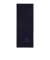 Ferragamo Gancini-motif Wool Scarf In Black