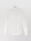 Ferragamo Jacquard Shirt Featuring Gancini Pattern In White