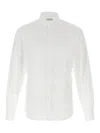 Ferragamo Jacquard Shirt Featuring Gancini Pattern In White