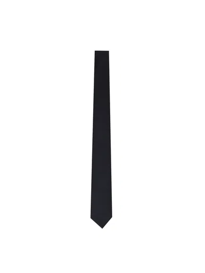 Ferragamo Jacquard Tie In Black
