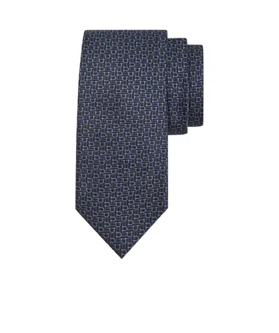 Ferragamo Jacquard Tie In Black