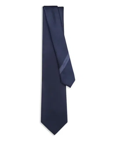 Ferragamo Jacquard Tie In Blue