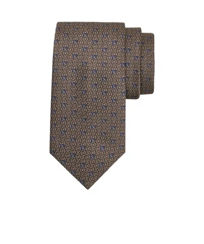 Ferragamo Jacquard Tie In Gray