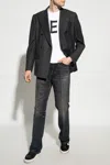 Ferragamo Faded Stonewashed Denim Jeans With Belt Loops In Black