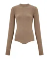 Ferragamo Jersey Body In Brown