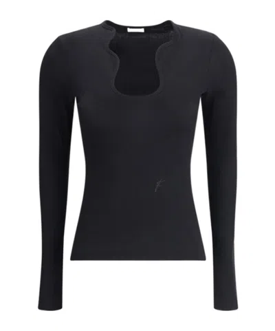 Ferragamo Jersey-others In Black