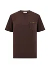 Ferragamo Jersey T-shirt In Brown