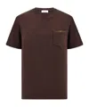 Ferragamo Jersey T-shirt In Brown