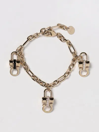 Ferragamo Gancini Charm Bracelet In Gold