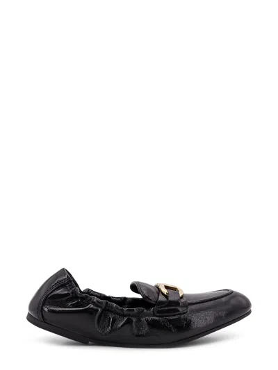 Ferragamo Jodie Deconstructed Leather Loafer In Black