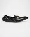 Ferragamo Jodie Deconstructed Leather Loafer In Nero
