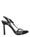 Ferragamo Jole X5 Crystal Embellished Heels In Black