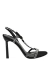 Ferragamo Jole X5 Crystal Embellished Heels In Black
