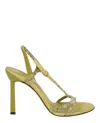 Ferragamo Jole X5 Crystal Embellished Heels In Green