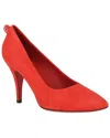 Ferragamo Pumps Judy Suede Orange In Red