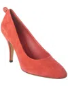 Ferragamo Pumps Judy Suede Orange In Red
