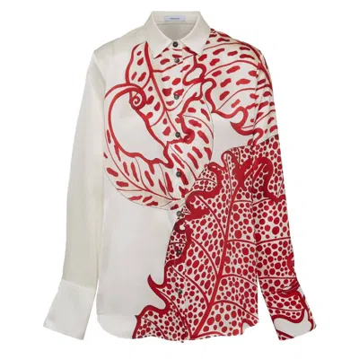 Ferragamo Jungle Print Silk Shirt