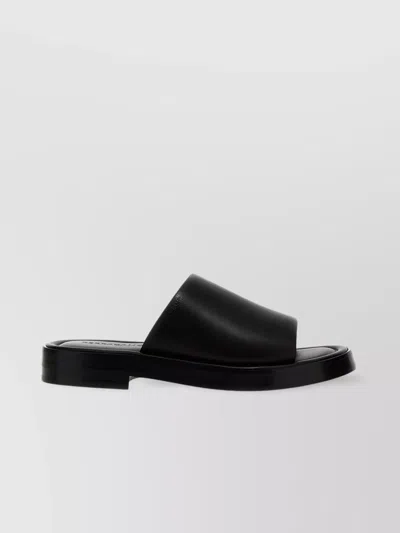 FERRAGAMO 'JUNO' FLAT SOLE WIDE STRAP SANDALS