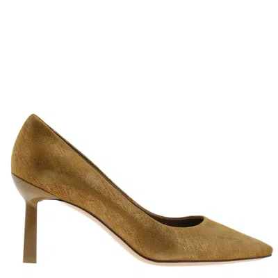 Ferragamo Justina 70 Pointed-toe Pumps, Size 7 C In Yellow