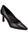 Ferragamo Justina Leather Pump In Black