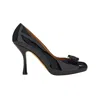 Ferragamo Vara Bow Patent Pump In Black