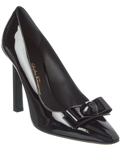 Ferragamo Katrin X5 Patent Pump In Black