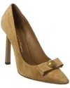 Ferragamo Woman Pumps Military Green Size 8 Calfskin