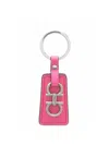 Ferragamo Keyring With Metal Detailing And Textured Surface
