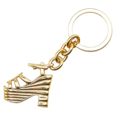 Pre-owned Ferragamo Keyring () In Gold