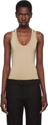 Ferragamo Khaki Knitted Bodysuit