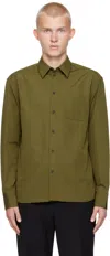 FERRAGAMO KHAKI LONG SLEEVED SHIRT