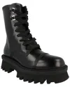 Ferragamo Black 30 Gancini Leather Biker Boots In Black
