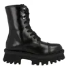 Ferragamo Black 30 Gancini Leather Biker Boots In Black